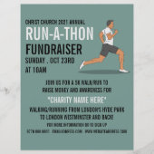 Runner, Charity run-Walk-a-Thon Event Adverteren Flyer (Voorkant)