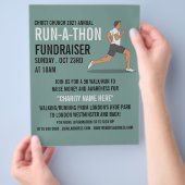 Runner, Charity run-Walk-a-Thon Event Adverteren Flyer (Hand)