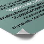 Runner, Charity run-Walk-a-Thon Event Adverteren Poster (Hoek)