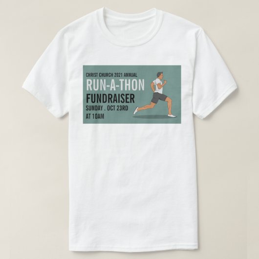 Runner, Charity run-Walk-a-Thon Event T-shirt (Design voorkant)
