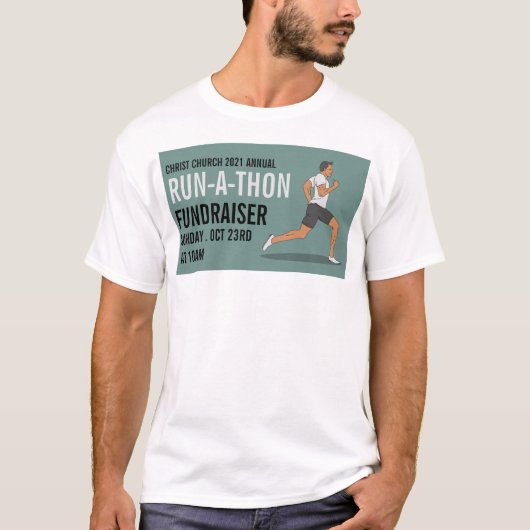 Runner, Charity run-Walk-a-Thon Event T-shirt (Voorkant)