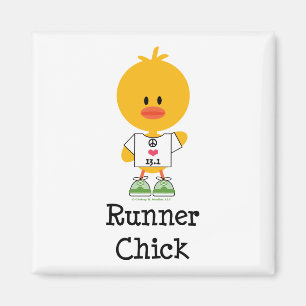 Runner Chick Halve Marathon Magnet