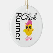Runner Chick Keramisch Ornament (Rechts)