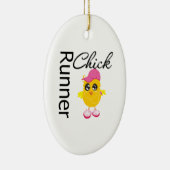 Runner Chick Keramisch Ornament (Rechts)