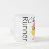 Runner Chick Matglas Koffiemok (Voorkant links)