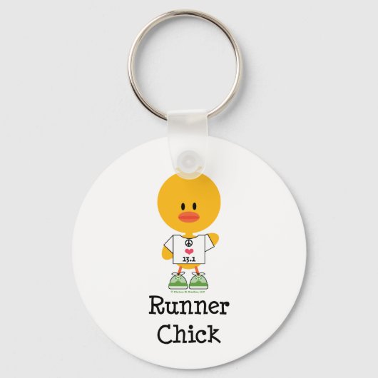 Runner Chick Peace Love 13.1 Sleutelhanger (Voorkant)