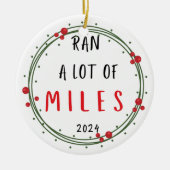 Runner Christmas Ornament Grappig Vakantie Gift (Voorkant)
