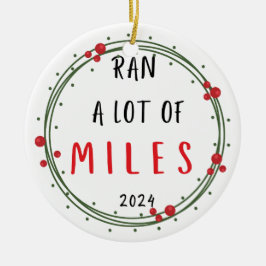 Runner Christmas Ornament Grappig Vakantie Gift