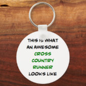 Runner Cross Country, geweldige Sleutelhanger (Voorkant)