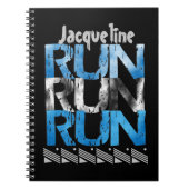 Runner die de Aangepaste Optie van de Aangepaste L Notitieboek (Voorkant)
