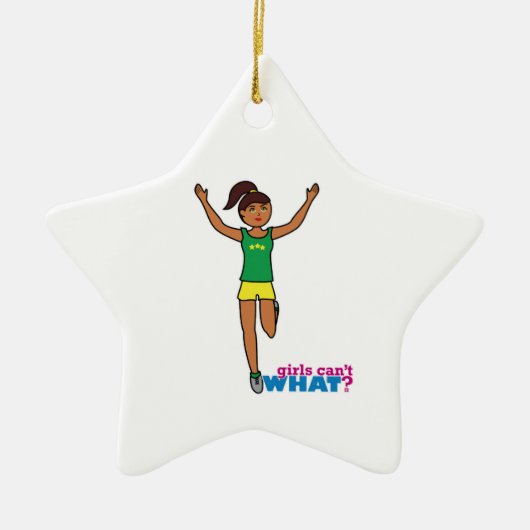 Runner - Donker - Geen afwerking Keramisch Ornament (Voorkant)