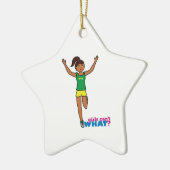 Runner - Donker - Geen afwerking Keramisch Ornament (Links)