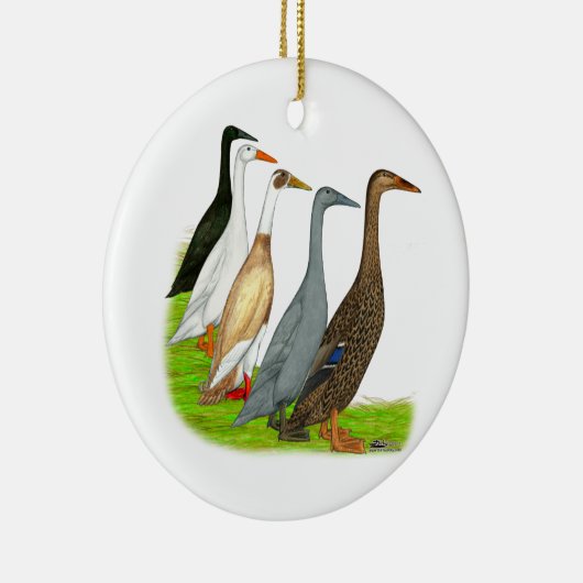 Runner Duck Assortation Keramisch Ornament (Rechts)