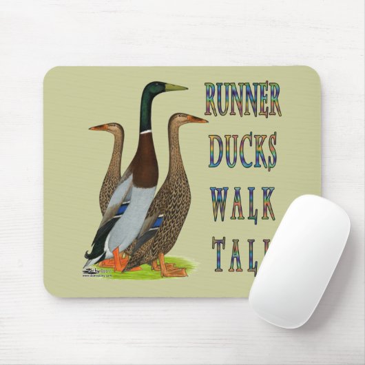 Runner Ducks Walk Tall Muismat (Met muis)