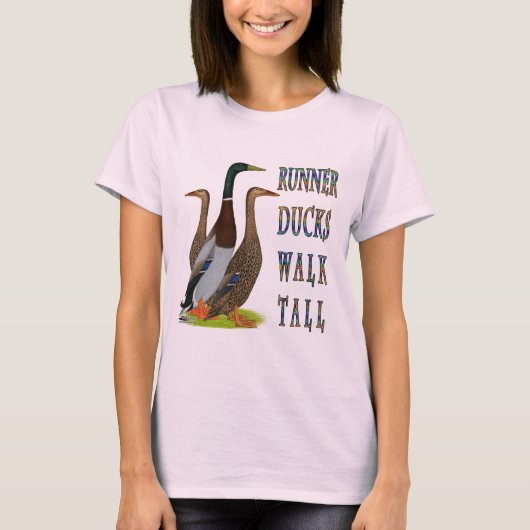 Runner Ducks Walk Tall T-shirt (Voorkant)