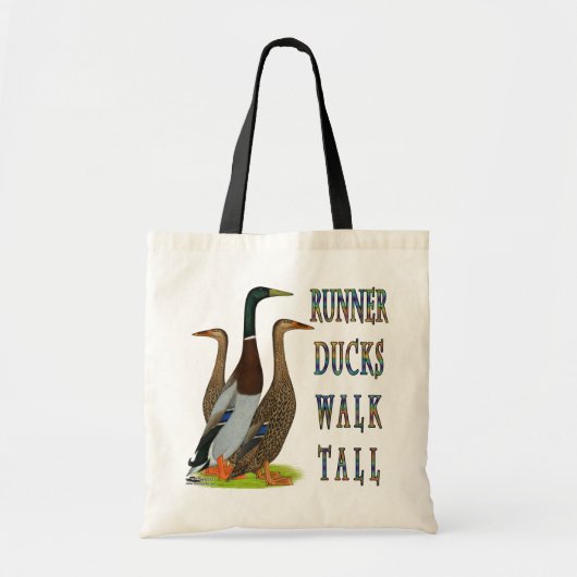 Runner Ducks Walk Tall Tote Bag (Voorkant)