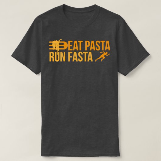 Runner Eat Pasta run Fasta Jogger Funny Gift Idee T-shirt (Design voorkant)