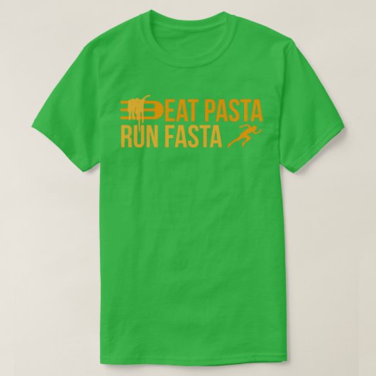 Runner Eat Pasta run Fasta Jogger Funny Gift Idee T-shirt (Design voorkant)
