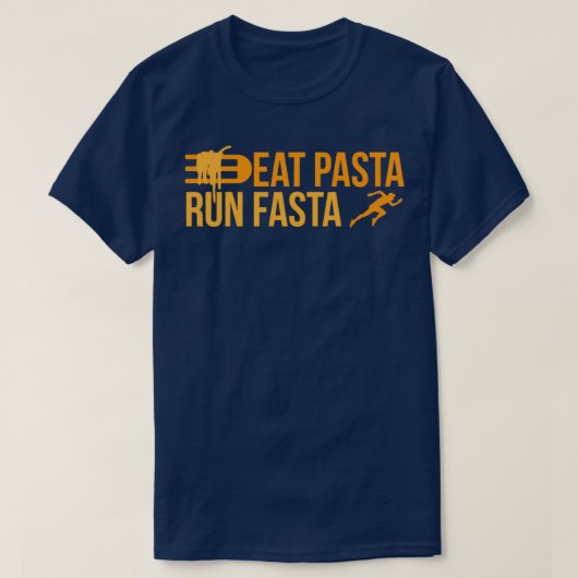 Runner Eat Pasta run Fasta Jogger Funny Gift Idee T-shirt (Design voorkant)