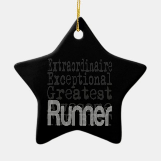 Runner Extraordinaire Keramisch Ornament (Voorkant)