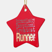 Runner Extraordinaire Keramisch Ornament (Links)