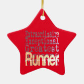 Runner Extraordinaire Keramisch Ornament (Achterkant)