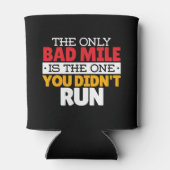 Runner - Funny Bad Mile Runote Quote Blikjeskoeler (Achterkant)