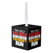 Runner - Funny Bad Mile Runote Quote Decoratie (Achter hoekig)