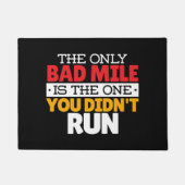 Runner - Funny Bad Mile Runote Quote Deurmat (Voorkant)