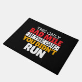 Runner - Funny Bad Mile Runote Quote Deurmat (Schuin)