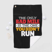 Runner - Funny Bad Mile Runote Quote Golfhanddoek (Insitu)