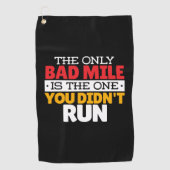 Runner - Funny Bad Mile Runote Quote Golfhanddoek (Voorkant)