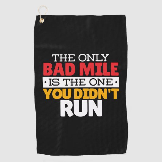 Runner - Funny Bad Mile Runote Quote Golfhanddoek (Voorkant)