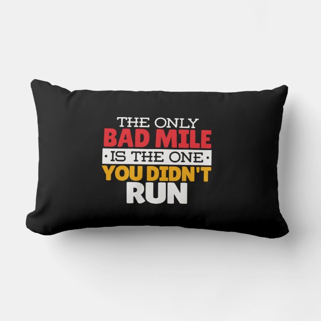 Runner - Funny Bad Mile Runote Quote Kussen (Voorkant)