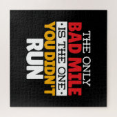 Runner - Funny Bad Mile Runote Quote Legpuzzel (Horizontaal)