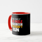 Runner - Funny Bad Mile Runote Quote Mok (Voorkant links)