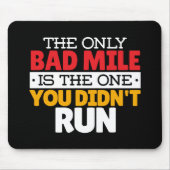 Runner - Funny Bad Mile Runote Quote Muismat (Voorkant)