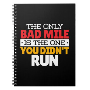 Runner - Funny Bad Mile Runote Quote Notitieboek