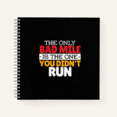 Runner - Funny Bad Mile Runote Quote Notitieboek (Voorkant)