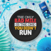 Runner - Funny Bad Mile Runote Quote Papieren Bordje (Feest)