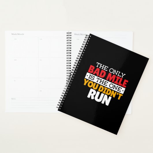 Runner - Funny Bad Mile Runote Quote Planner (Display)