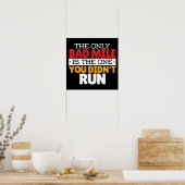 Runner - Funny Bad Mile Runote Quote Poster (Keuken)