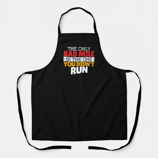 Runner - Funny Bad Mile Runote Quote Schort (Voorkant)