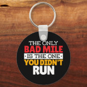 Runner - Funny Bad Mile Runote Quote Sleutelhanger (Voorkant)