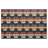 Runner - Funny Bad Mile Runote Quote Stof (Fat Quarter)