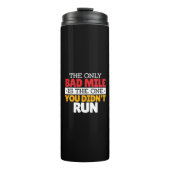 Runner - Funny Bad Mile Runote Quote Thermosbeker (Voorkant)