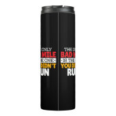 Runner - Funny Bad Mile Runote Quote Thermosbeker (Achterkant)