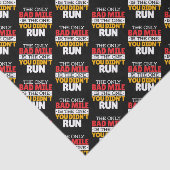 Runner - Funny Bad Mile Runote Quote Tissuepapier (Detail)