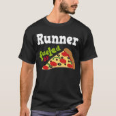 Runner (Funny) Pizza T Shirt (Voorkant)