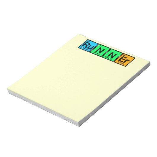 Runner gemaakt van Elementen Notitieblok (Linkerzijde)